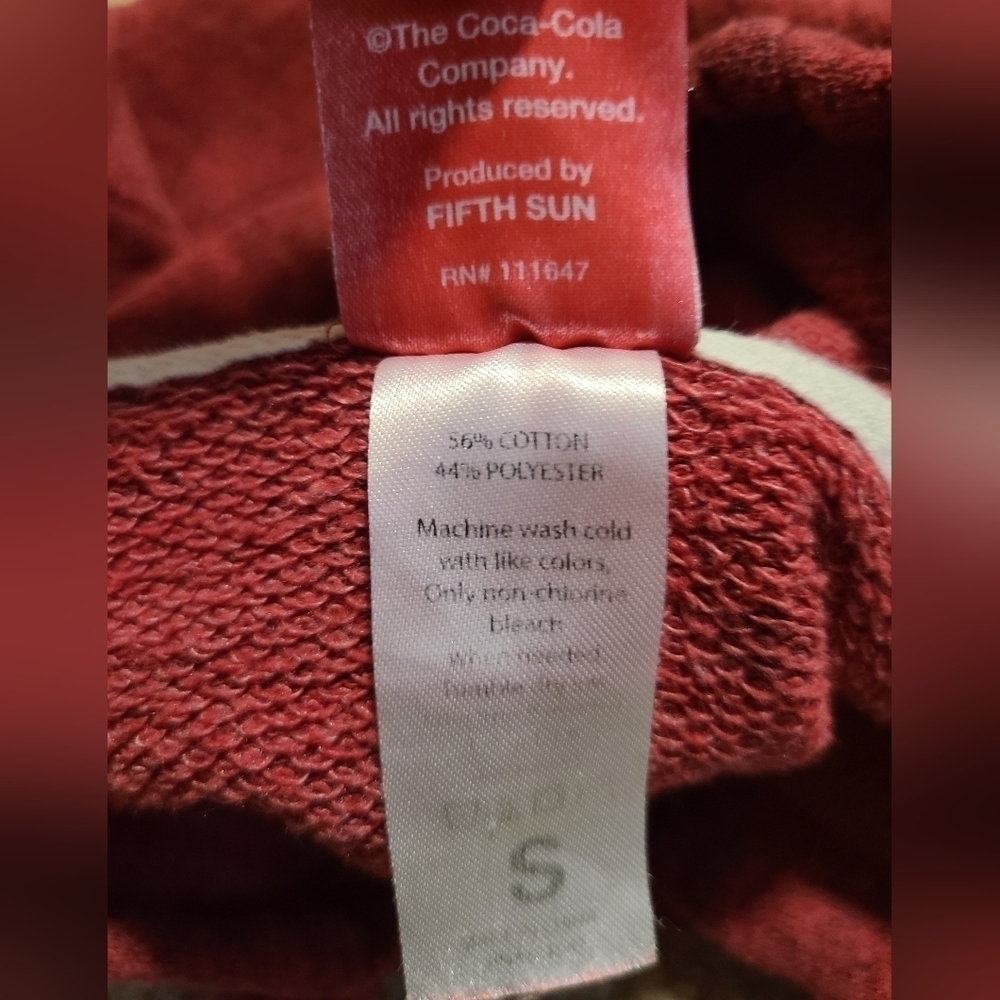 Vintage Classic Coca-Cola Hoodie Red - Picture 3 of 3
